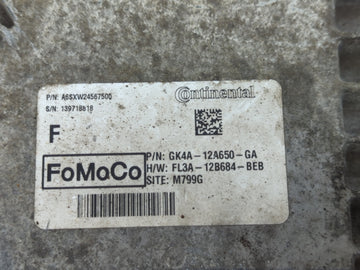 2016-2019 Ford Transit-350 PCM Engine Control Computer ECU ECM PCU OEM P/N:GK4A-12A650-GA Fits Fits 2015 2016 2017 2018 2019 OEM Used Auto Parts