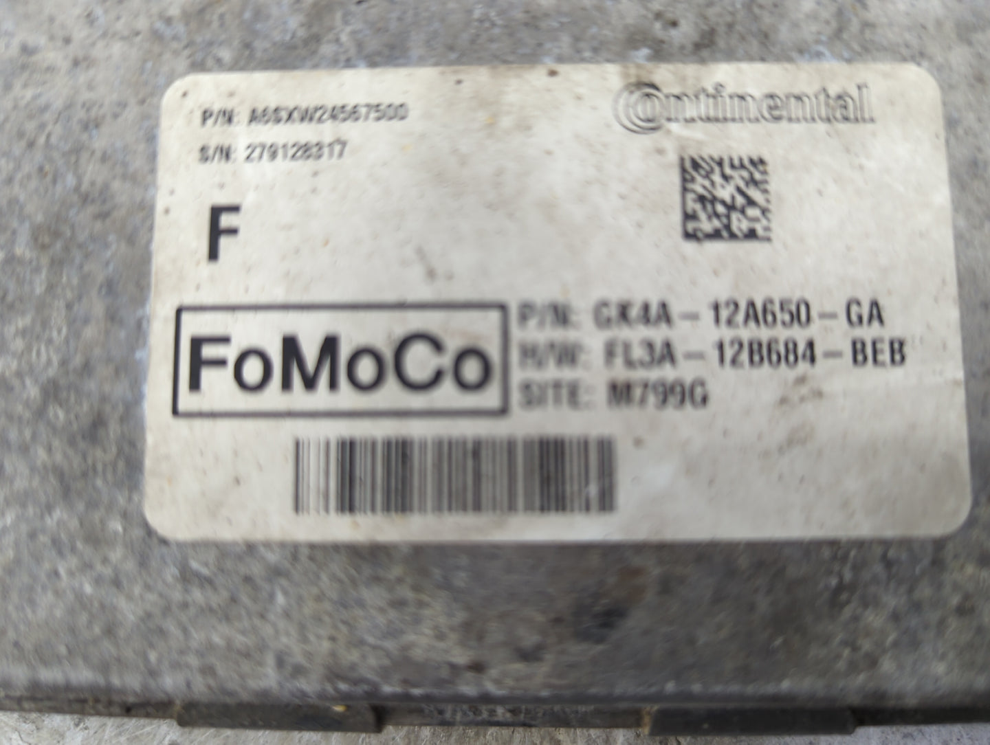 2018 Ford Transit 150 PCM Engine Control Computer ECU ECM PCU OEM P/N:GK4A-12A650-GA FL3A-12B684-BEB Fits Fits 2015 2016 201