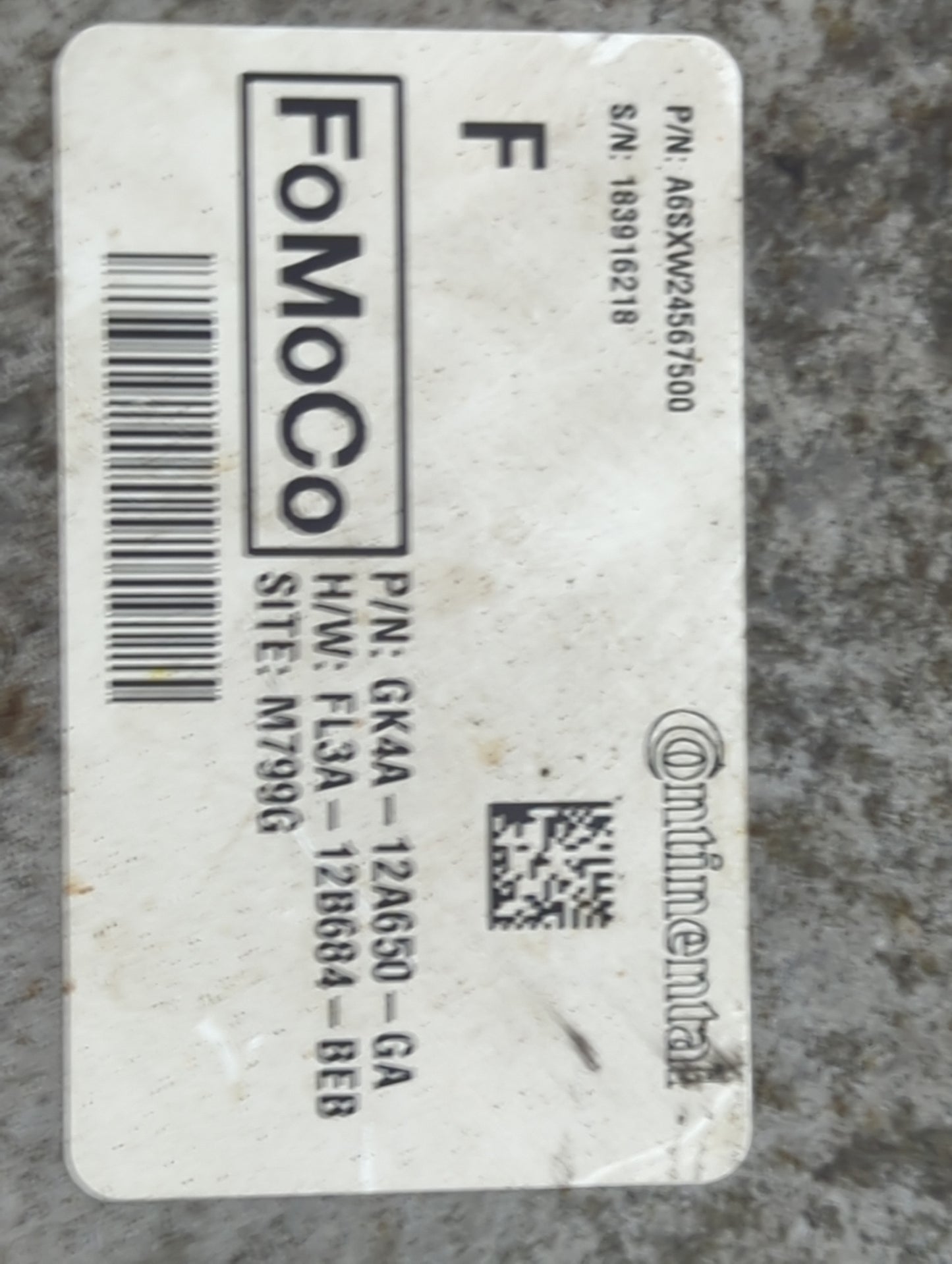 2018 Ford Transit 250 PCM Engine Control Computer ECU ECM PCU OEM P/N:GK4A-12A650-GA FL3A-12B684-BEB Fits Fits 2015 2016 201