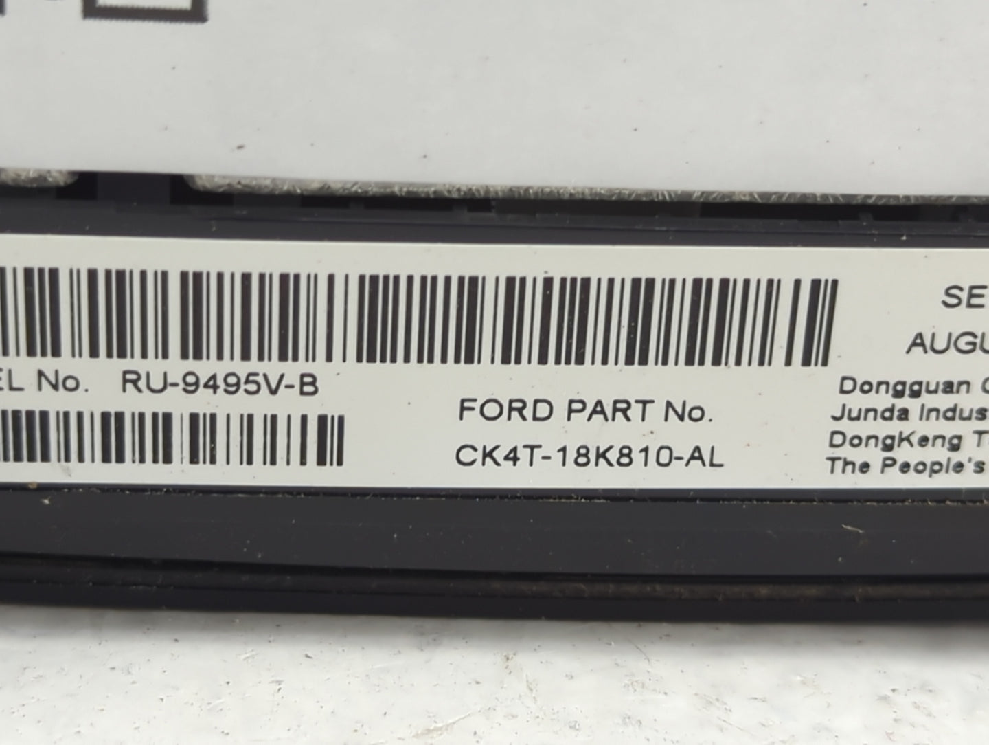 2018 Ford Transit 350 Radio AM FM Cd Player Receiver Replacement P/N:CK4T-18K810-AL RU-9495V-B Fits Fits 2016 2017 2019 OEM 