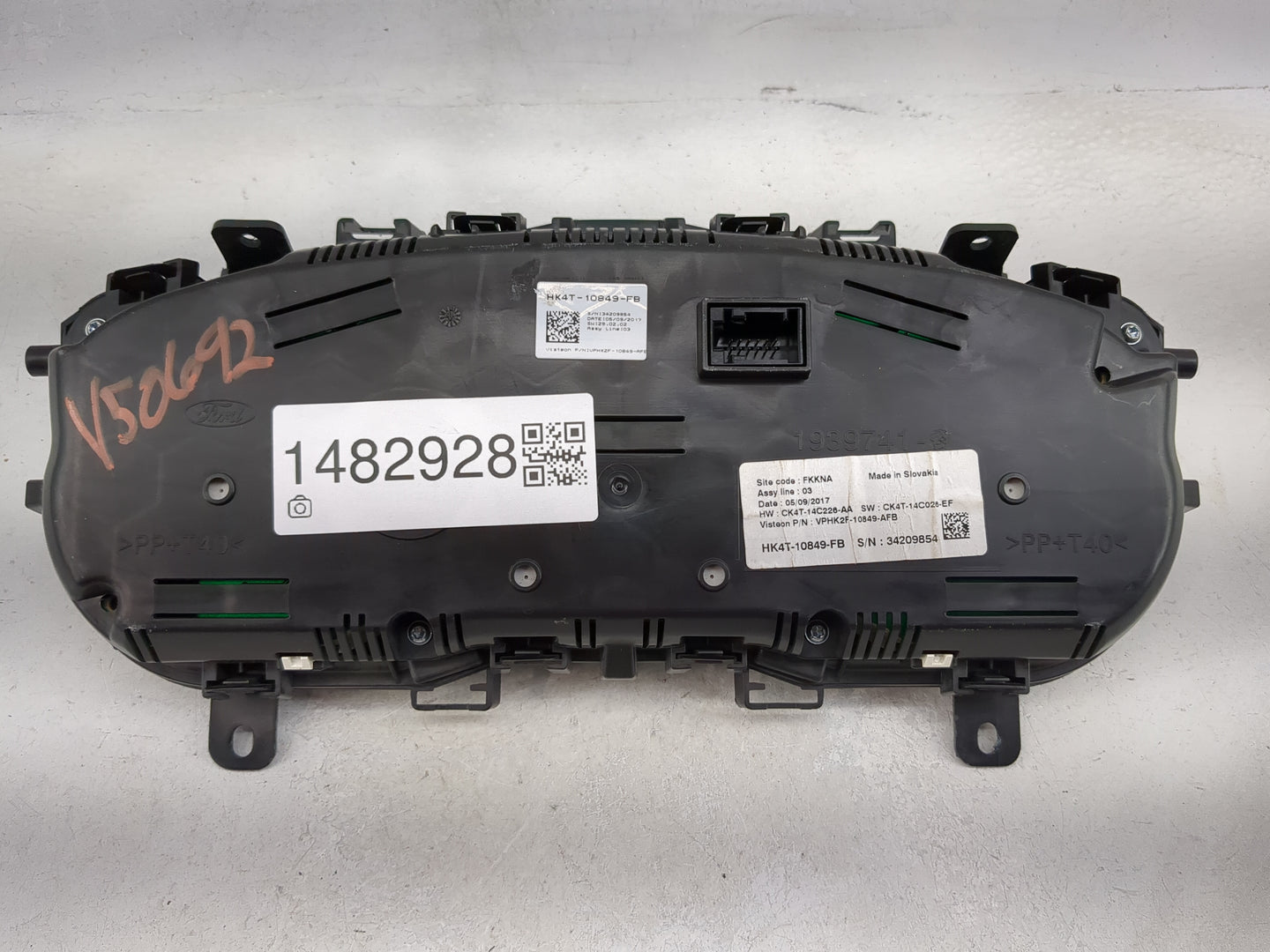 2018 Ford Transit 350 Instrument Cluster Speedometer Gauges P/N:HK4T-10849-FB CK4T-14C226-AA, CK4T-14C026-EF Miles: Fits Fit