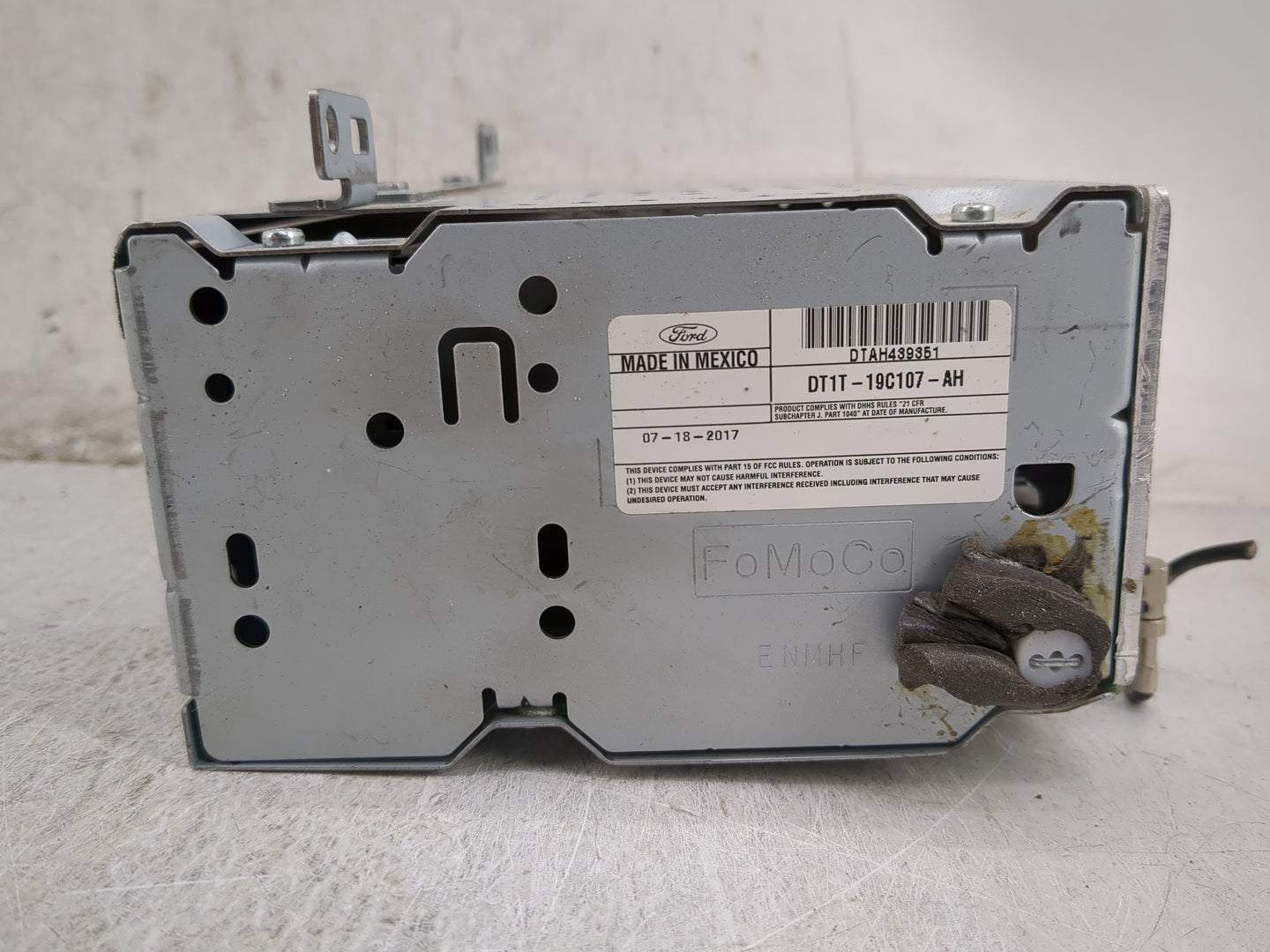 2017-2018 Ford Transit Connect Radio AM FM Cd Player Receiver Replacement P/N:DT1T-19C107-AH Fits Fits 2017 2018 OEM Used Au