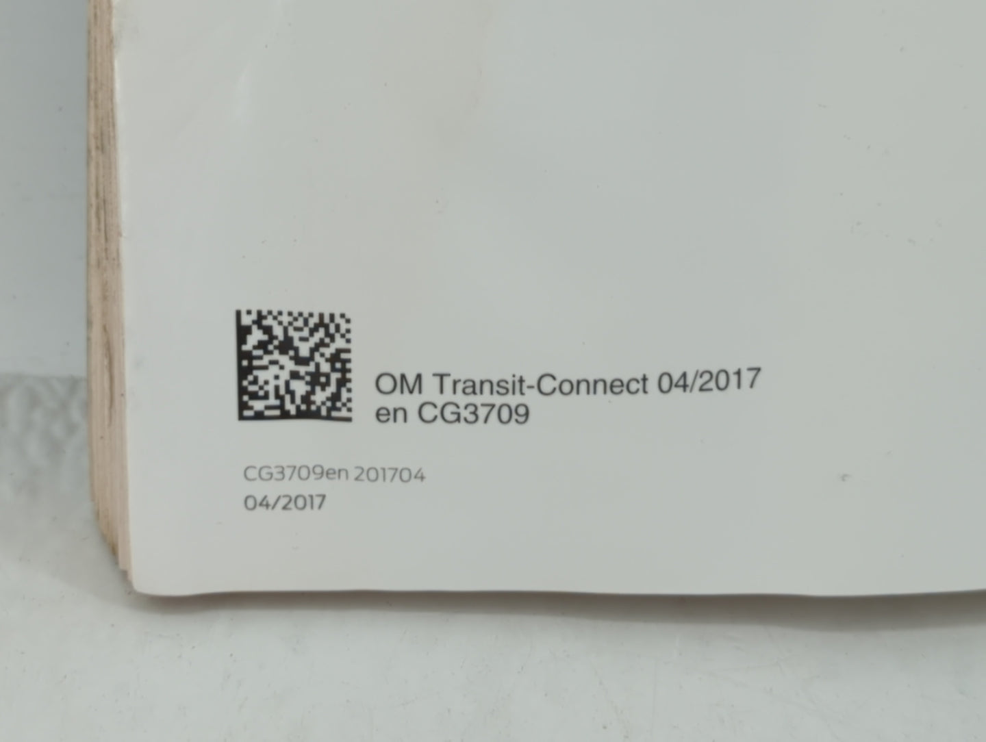 2018 Ford Transit Connect Owners Manual Book Guide OEM Used Auto Parts - Oemusedautoparts1.com