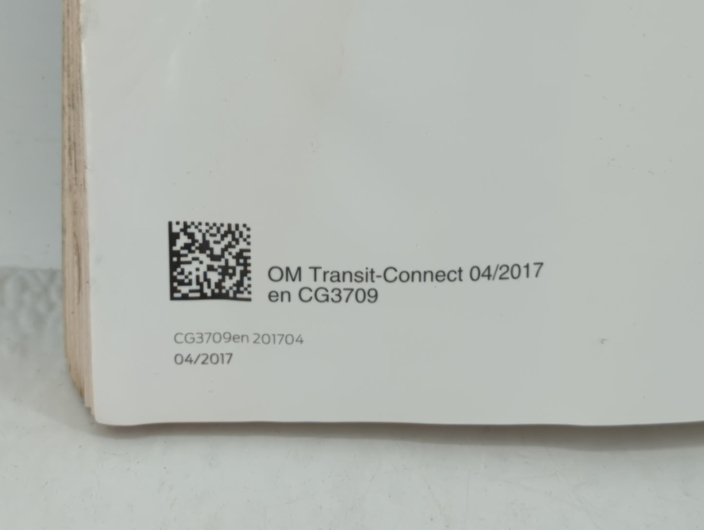 2018 Ford Transit Connect Owners Manual Book Guide OEM Used Auto Parts - Oemusedautoparts1.com