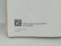 2018 Ford Transit Connect Owners Manual Book Guide OEM Used Auto Parts - Oemusedautoparts1.com