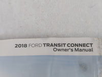 2018 Ford Transit Connect Owners Manual Book Guide OEM Used Auto Parts - Oemusedautoparts1.com