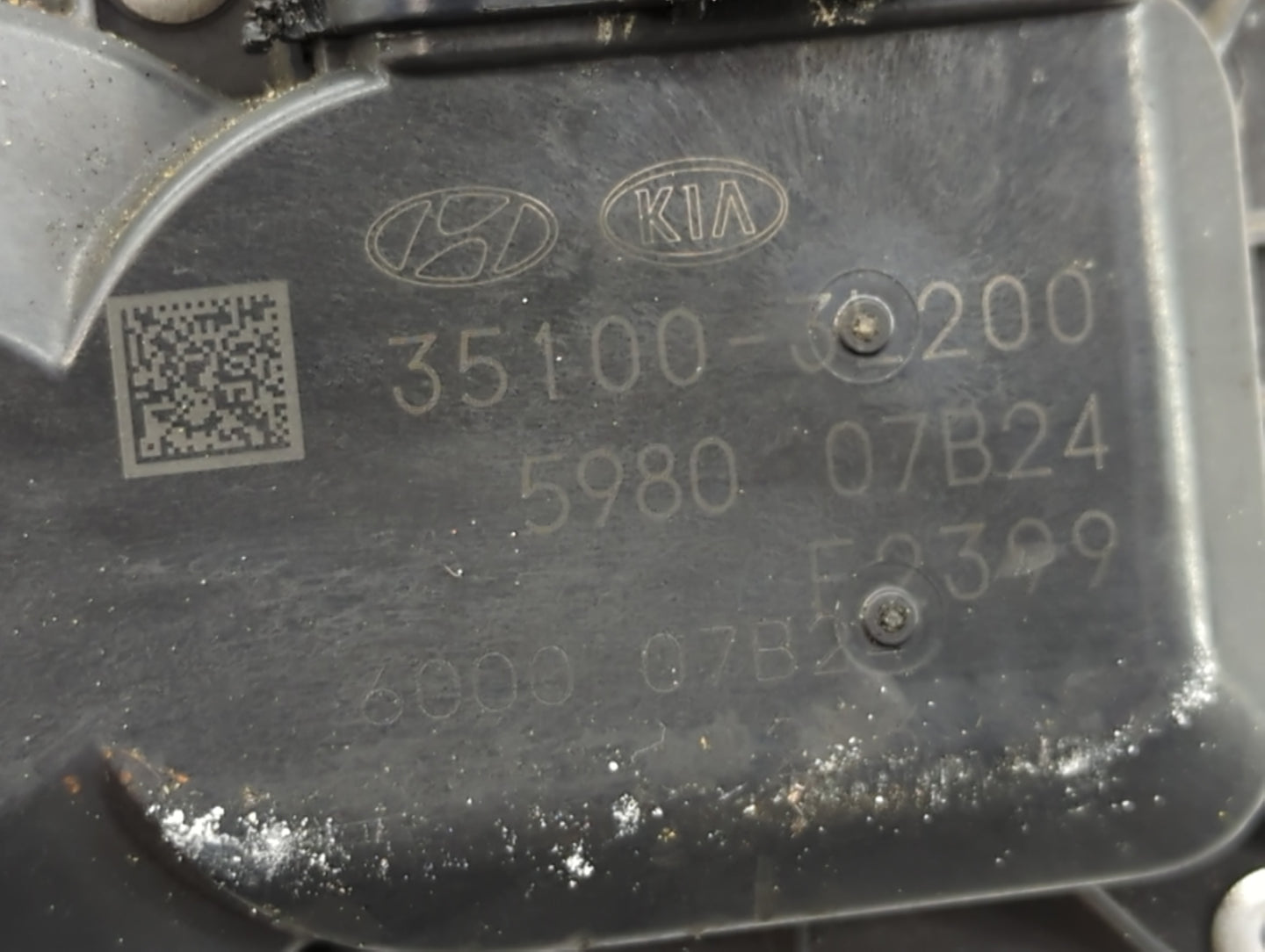 2018-2020 Genesis G80 Throttle Body P/N:5980 07B24 35100-3L200 Fits Fits 2018 2019 2020 OEM Used Auto Parts - Oemusedautopar