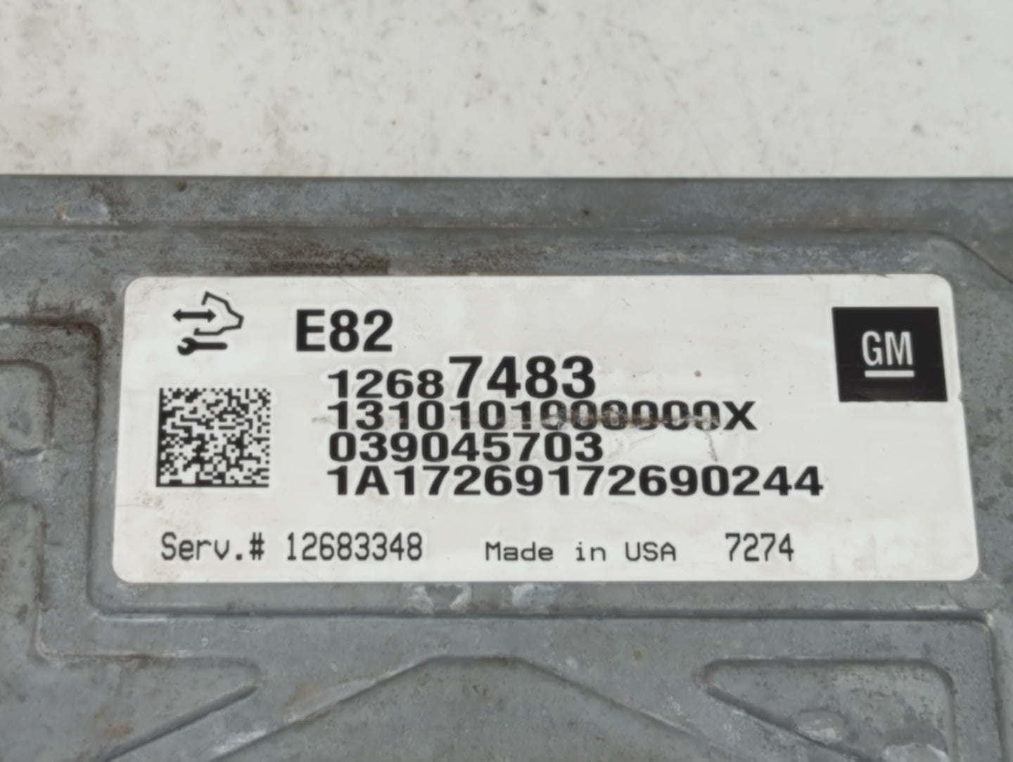2017-2018 Gmc Acadia PCM Engine Control Computer ECU ECM PCU OEM P/N:12687483 12687296, 12697045 Fits Fits 2016 2017 2018 20