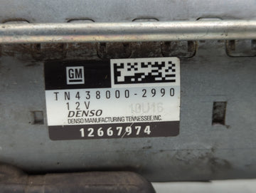 2017-2022 Gmc Acadia Car Starter Motor Solenoid OEM P/N:12667974 TN438000-2990 Fits Fits 2016 2017 2018 2019 2020 2021 2022 OEM Used Auto Parts