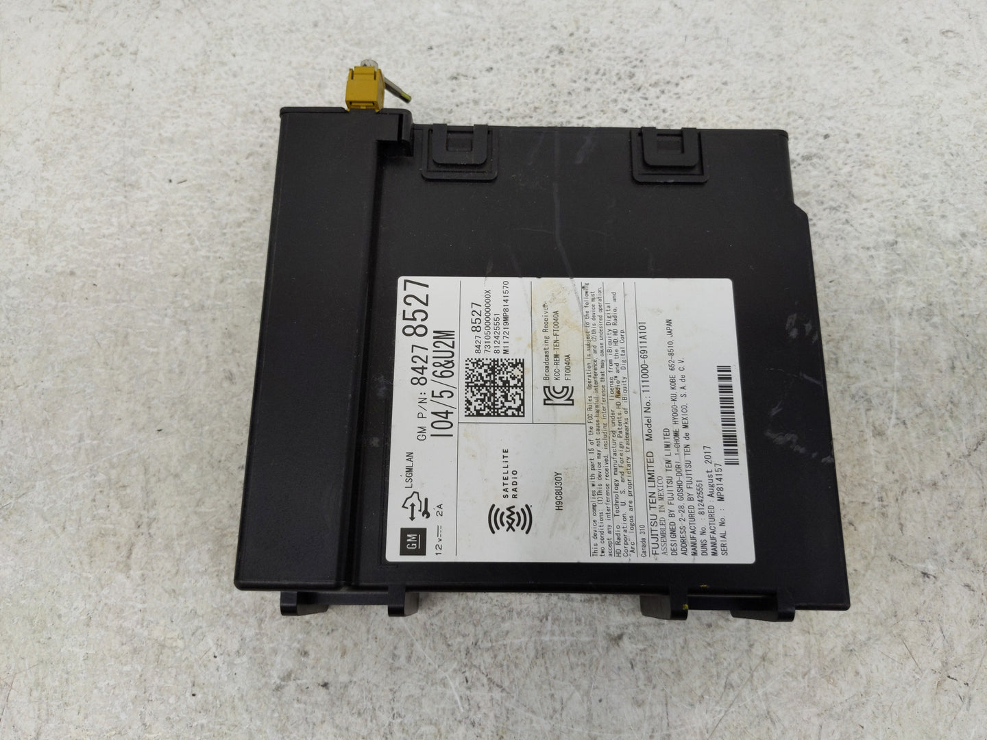 2017-2018 Gmc Sierra 1500 Radio AM FM Cd Player Receiver Replacement P/N:84278527 Fits Fits 2017 2018 2019 OEM Used Auto Par
