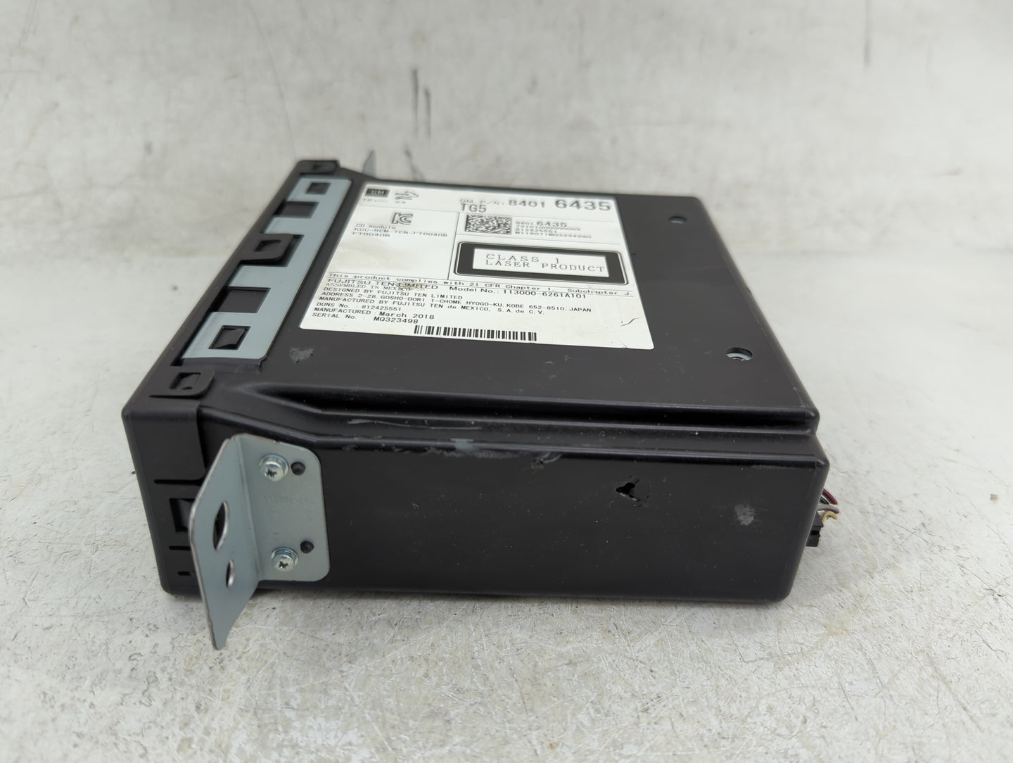 2017-2018 Gmc Sierra 1500 Radio AM FM Cd Player Receiver Replacement P/N:84016435 Fits Fits 2016 2017 2018 2019 OEM Used Aut