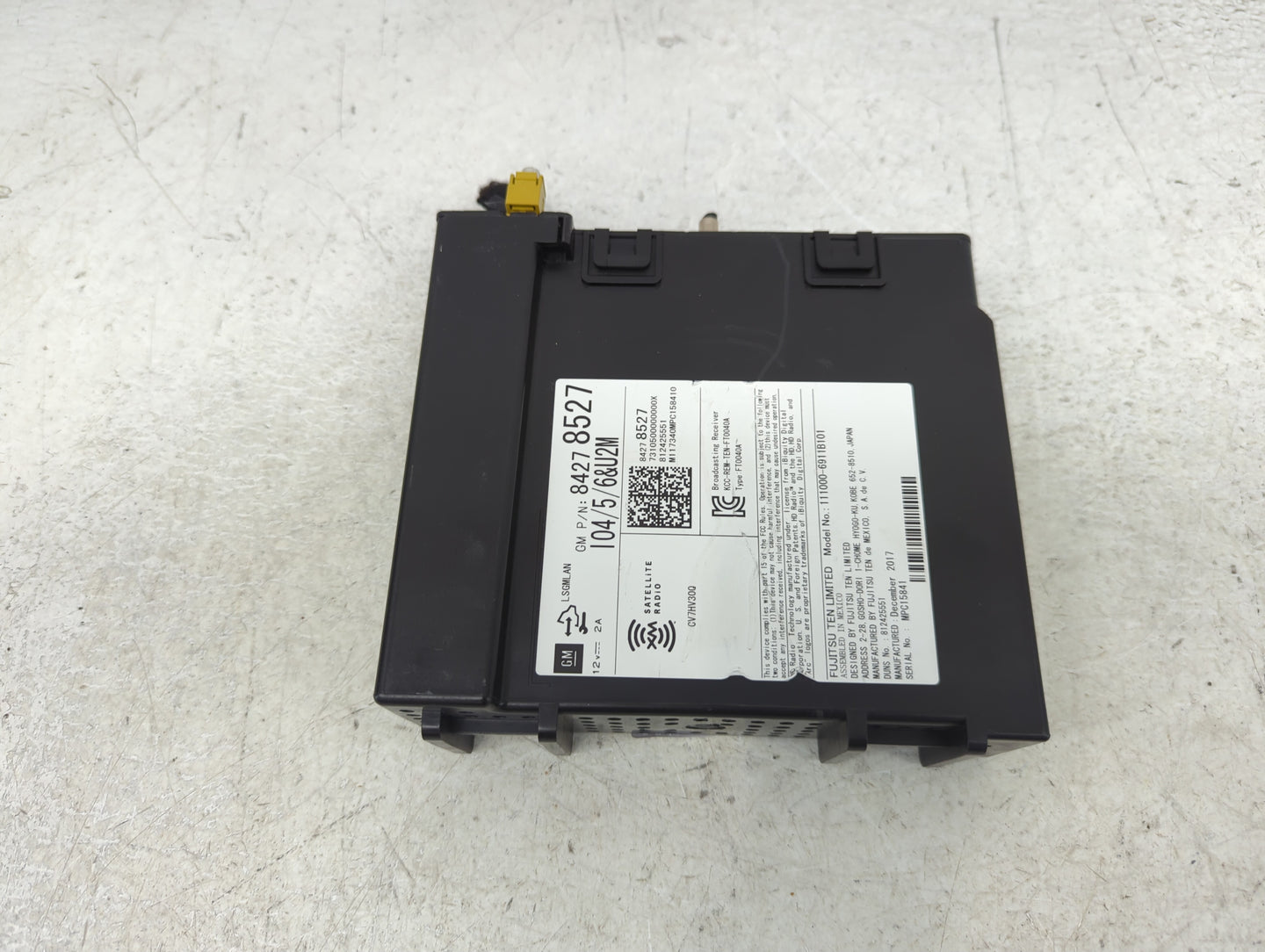 2017-2018 Gmc Sierra 1500 Radio AM FM Cd Player Receiver Replacement P/N:84278527 111000-6911B101 Fits Fits 2017 2018 2019 O