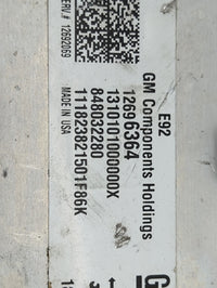 2018 Gmc Sierra 1500 PCM Engine Control Computer ECU ECM PCU OEM P/N:12696364 13101010000X, 84803Z280 Fits Fits 2019 OEM Use