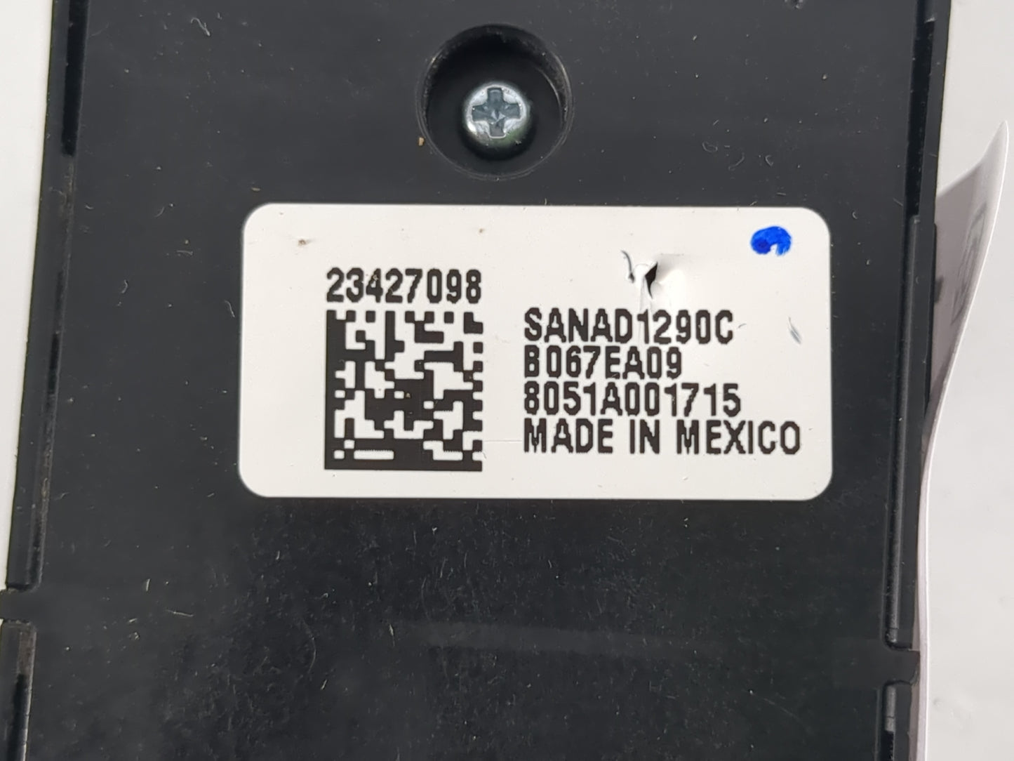 2015-2019 Gmc Sierra 2500 Master Power Window Switch Replacement Driver Side Left P/N:23427098 Fits OEM Used Auto Parts - Oe
