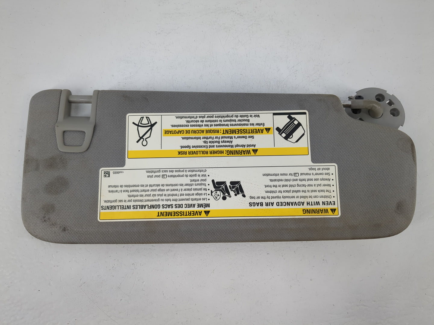 2018 Gmc Terrain Sun Visor Shade Replacement Driver Left Mirror Fits OEM Used Auto Parts - Oemusedautoparts1.com