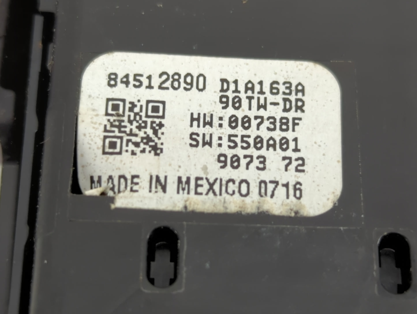 2018 Gmc Terrain Master Power Window Switch Replacement Driver Side Left P/N:84512890 Fits Fits 2016 2017 2019 2020 2021 202