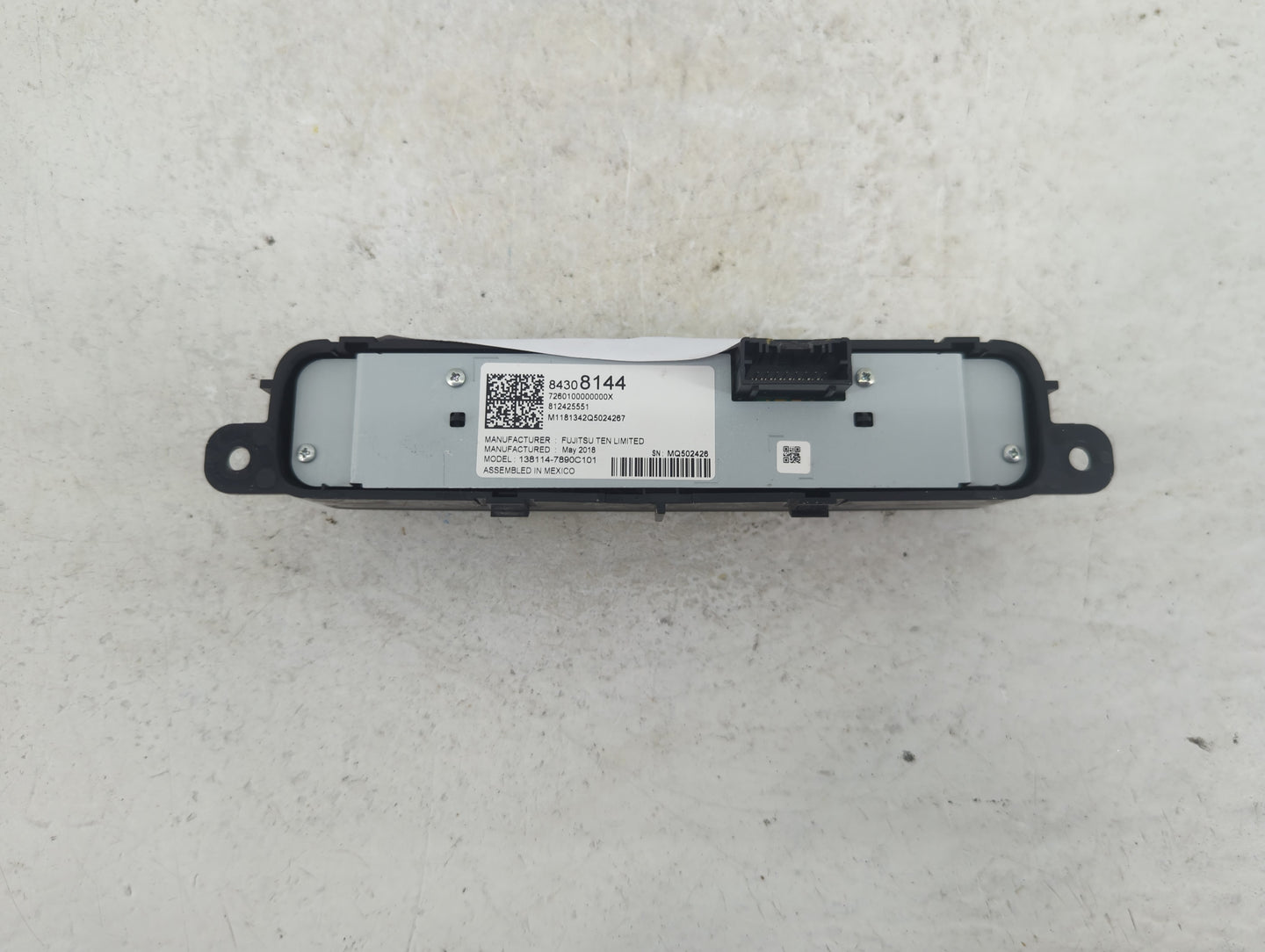 2018-2021 Gmc Terrain Radio AM FM Cd Player Receiver Replacement P/N:84308144 Fits Fits 2018 2019 2020 2021 OEM Used Auto Pa