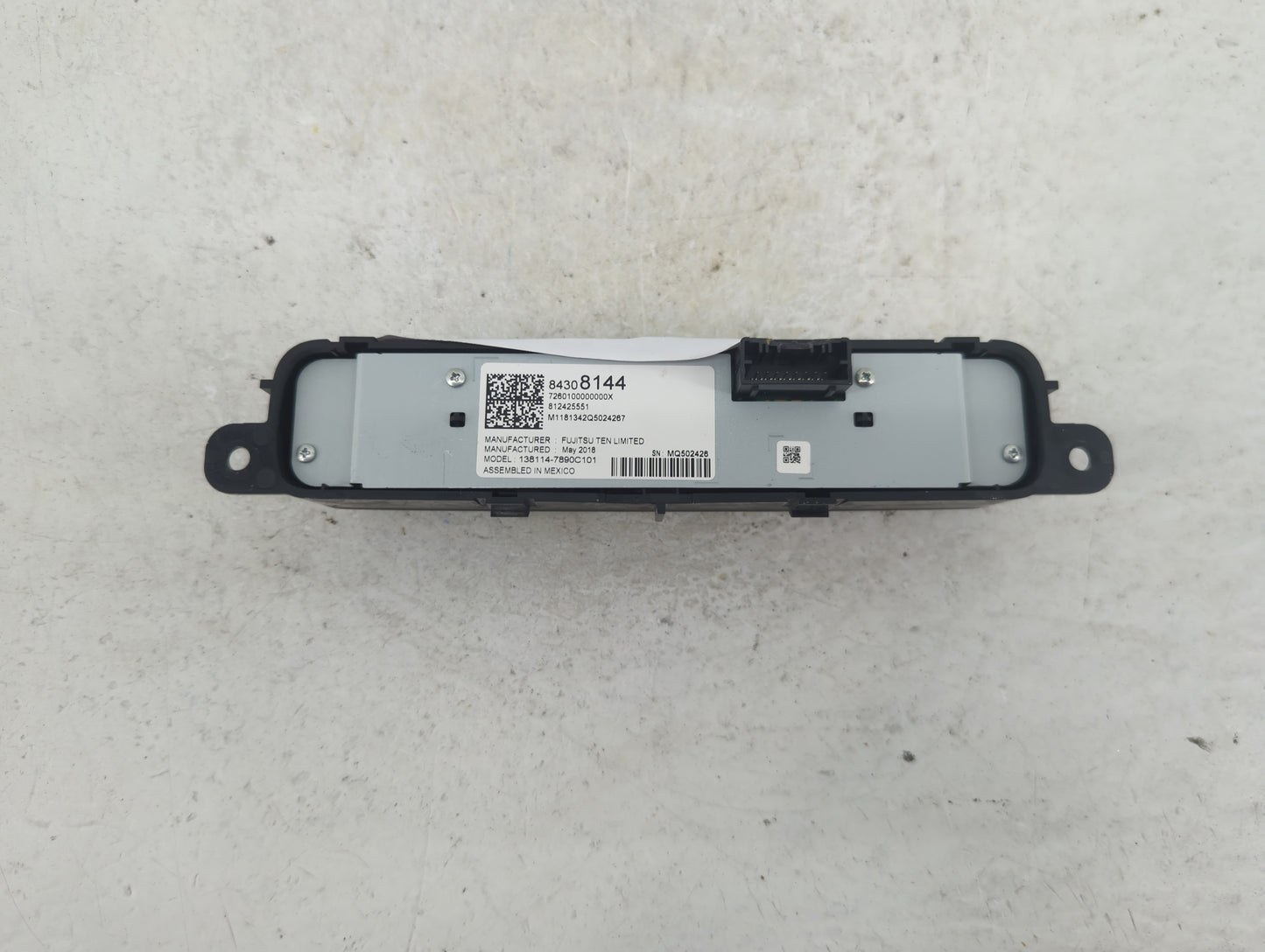 2018-2021 Gmc Terrain Radio AM FM Cd Player Receiver Replacement P/N:84308144 Fits Fits 2018 2019 2020 2021 OEM Used Auto Pa