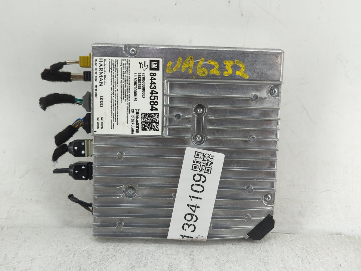 2018 Gmc Terrain Radio AM FM Cd Player Receiver Replacement P/N:84434584 Fits Fits 2019 OEM Used Auto Parts - Oemusedautopar