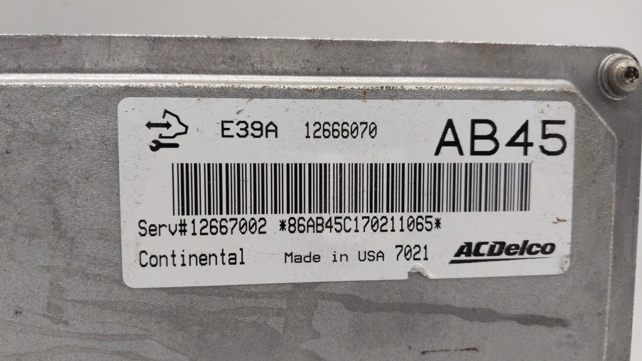2017 Gmc Terrain PCM Engine Control Computer ECU ECM PCU OEM P/N:12667189 12670801, 12694743, 12666070 Fits Fits 2018 2019 O