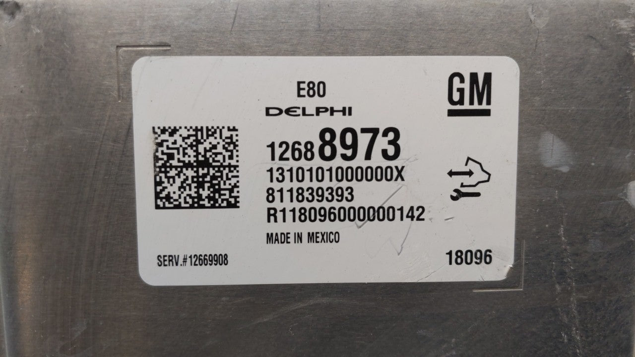 2018 Gmc Terrain PCM Engine Control Computer ECU ECM PCU OEM P/N:12700116 12683660, 12669908, 12680876 Fits Fits 2017 2019 O