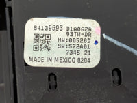 2018 Gmc Terrain Master Power Window Switch Replacement Driver Side Left P/N:84139693 Fits Fits 2016 2017 2019 2020 2021 202