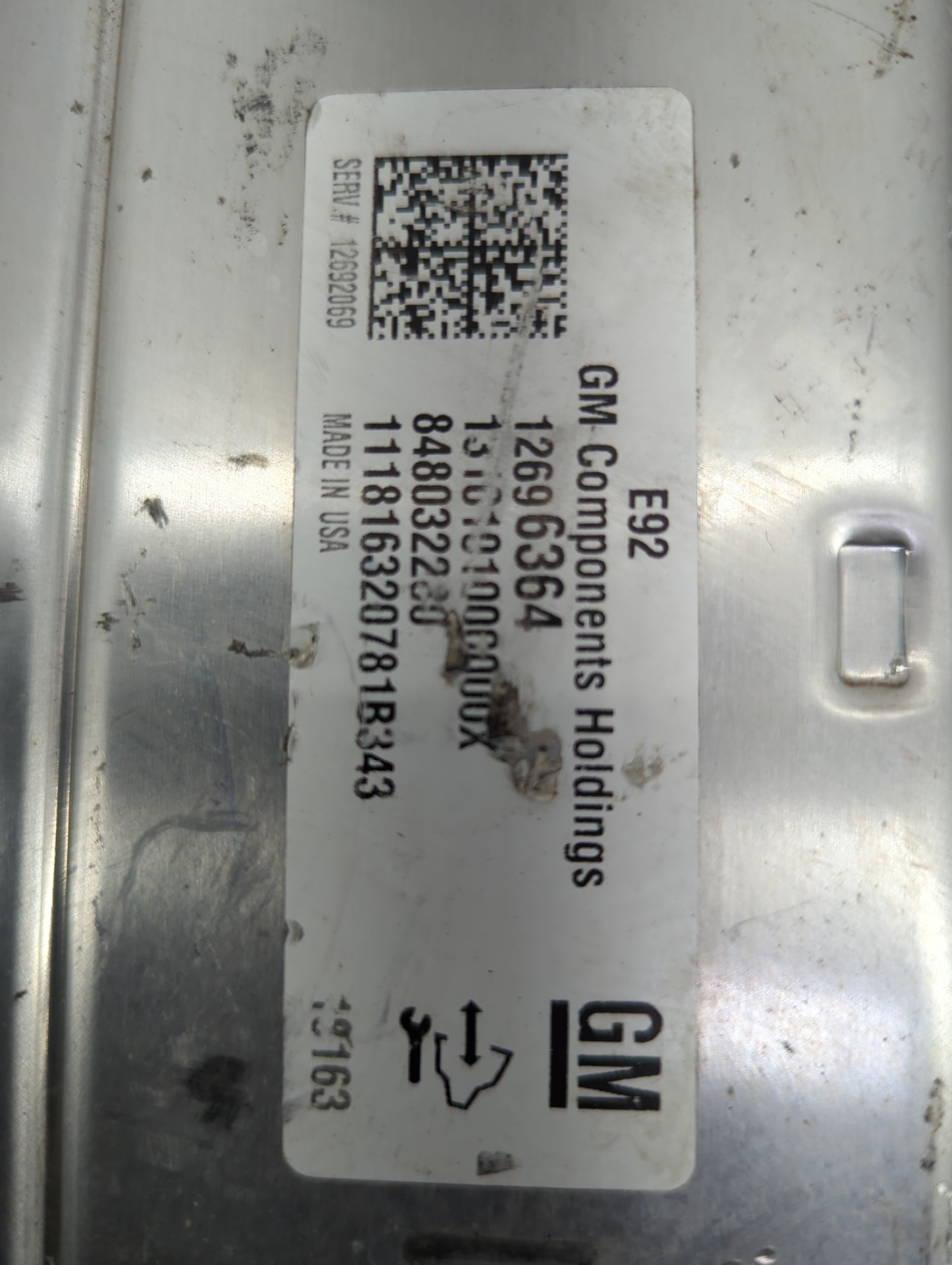 2018 Gmc Yukon PCM Engine Control Computer ECU ECM PCU OEM P/N:12696364 12692069 Fits Fits 2019 OEM Used Auto Parts - Oemuse