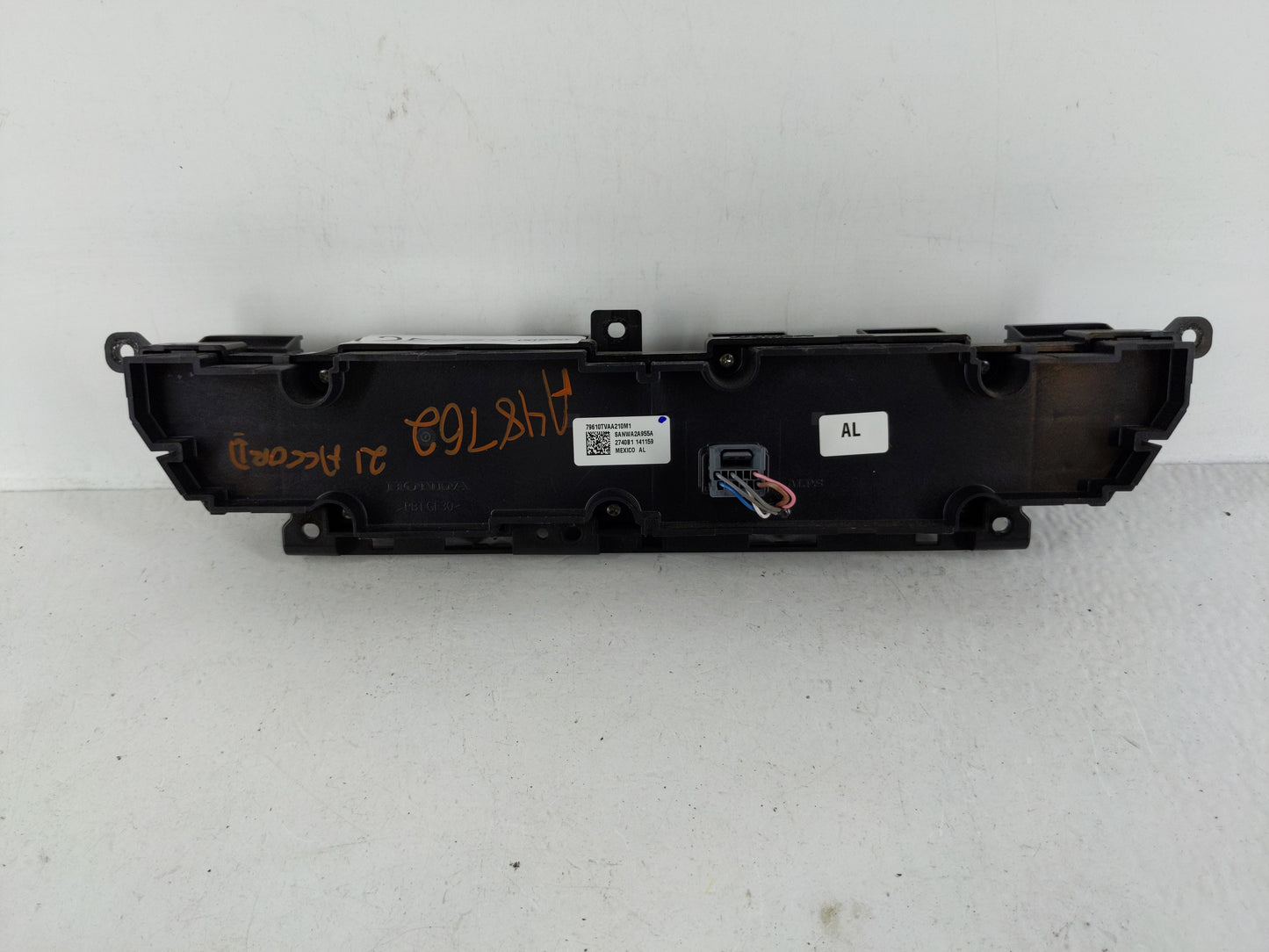 2018-2022 Honda Accord Climate Control Module Temperature AC/Heater Replacement P/N:79610TVA210M1 Fits OEM Used Auto Parts -