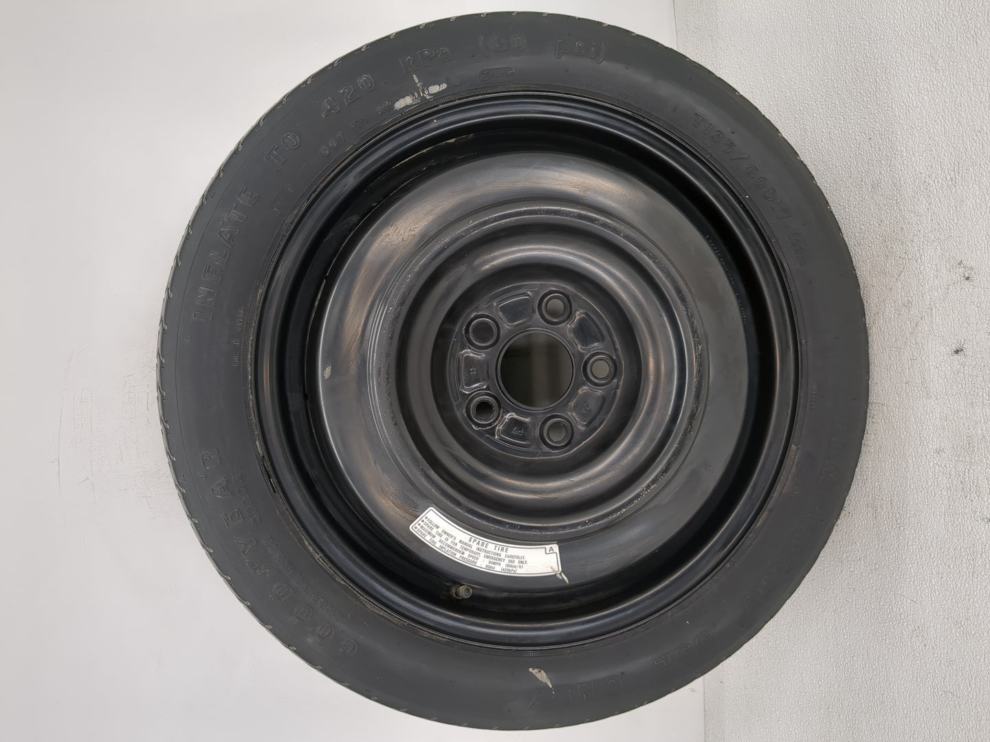 2016-2022 Honda Accord Spare Donut Tire Wheel Rim Oem - Oemusedautoparts1.com
