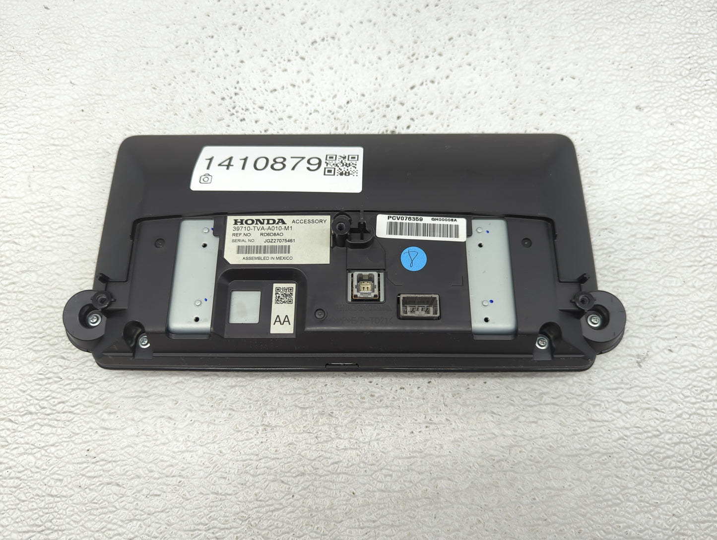 2018-2020 Honda Accord Radio AM FM Cd Player Receiver Replacement P/N:39710-TVA-A010-M1 Fits Fits 2018 2019 2020 OEM Used Au