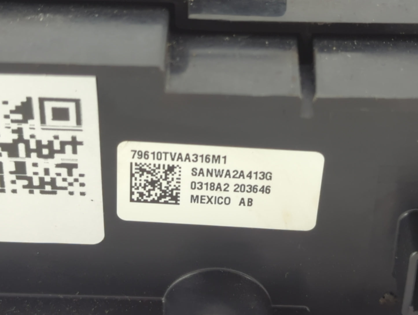 2018-2020 Honda Accord Climate Control Module Temperature AC/Heater Replacement P/N:79610TVAA316M1 Fits Fits 2018 2019 2020 