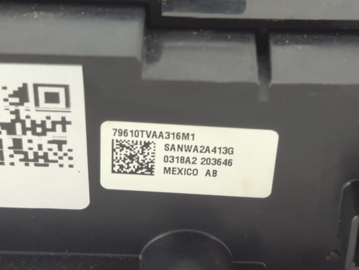 2018-2020 Honda Accord Climate Control Module Temperature AC/Heater Replacement P/N:79610TVAA316M1 Fits Fits 2018 2019 2020 