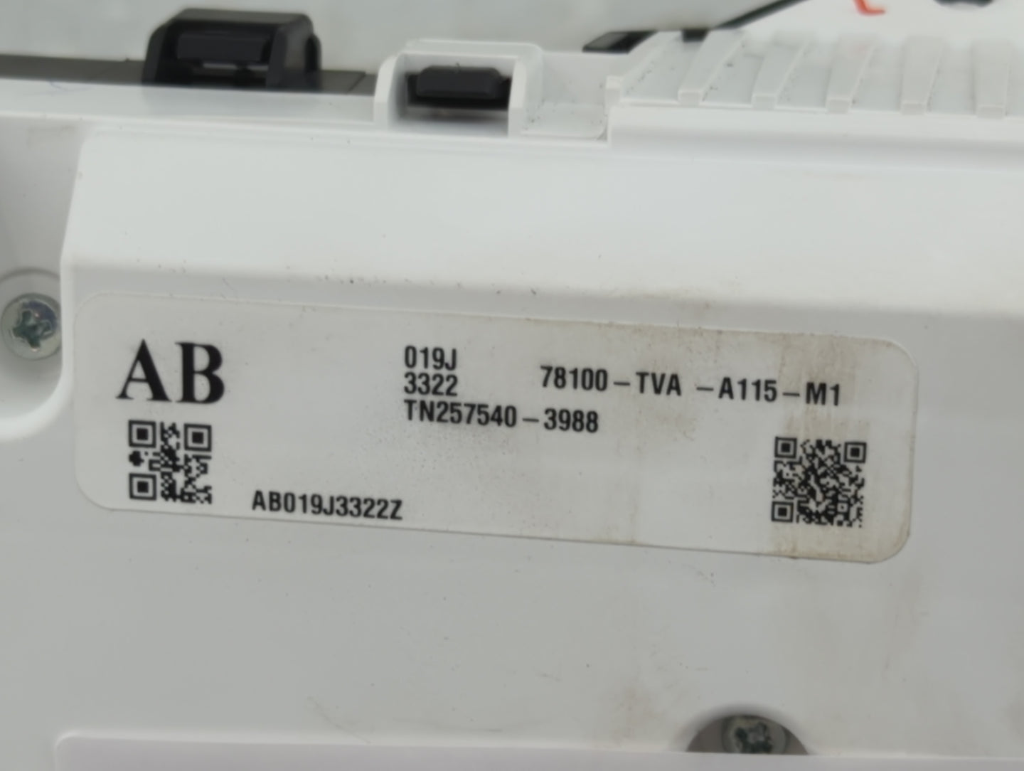 2018-2020 Honda Accord Instrument Cluster Speedometer Gauges P/N:78100-TVA-A115-M1 TN257540-3988 Miles:72K Fits OEM Used Aut