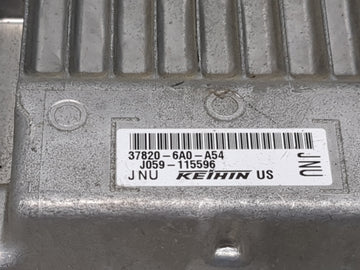 2018-2020 Honda Accord PCM Engine Control Computer ECU ECM PCU OEM P/N:37820-6A0-A54 J059-115596 Fits 2018 2019 2020 OEM Used Auto Parts