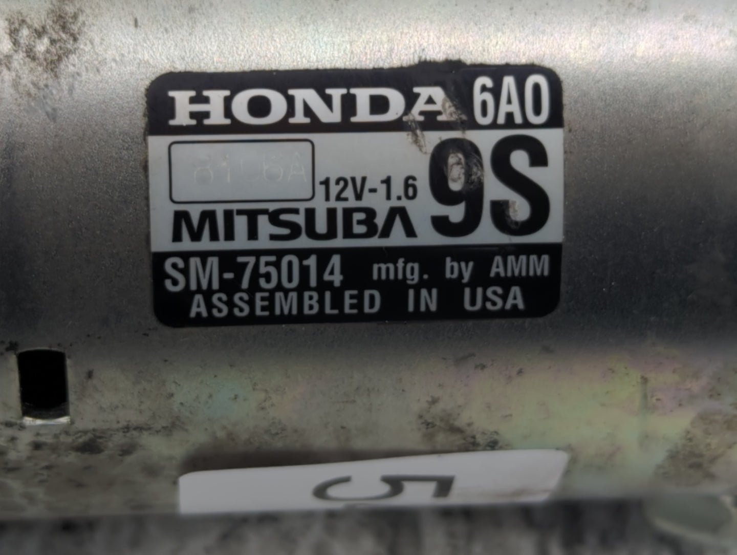 2018-2020 Honda Accord Car Starter Motor Solenoid OEM P/N:SM-75014 Fits Fits 2018 2019 2020 OEM Used Auto Parts - Oemusedaut