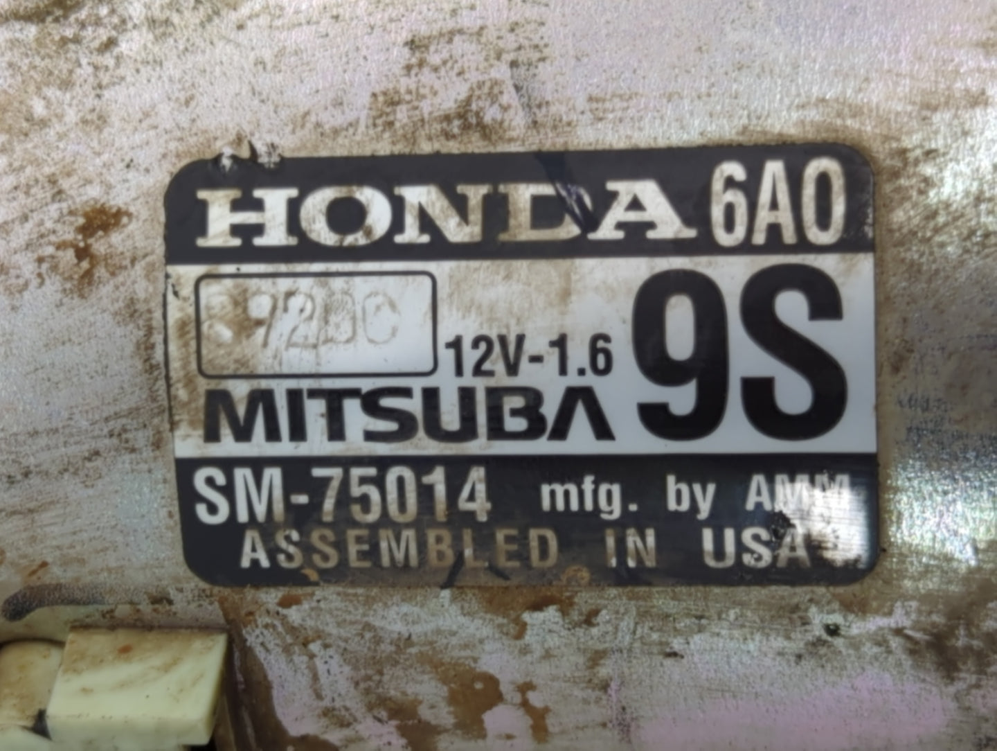 2018-2020 Honda Accord Car Starter Motor Solenoid OEM P/N:SM75014 Fits Fits 2018 2019 2020 OEM Used Auto Parts - Oemusedauto
