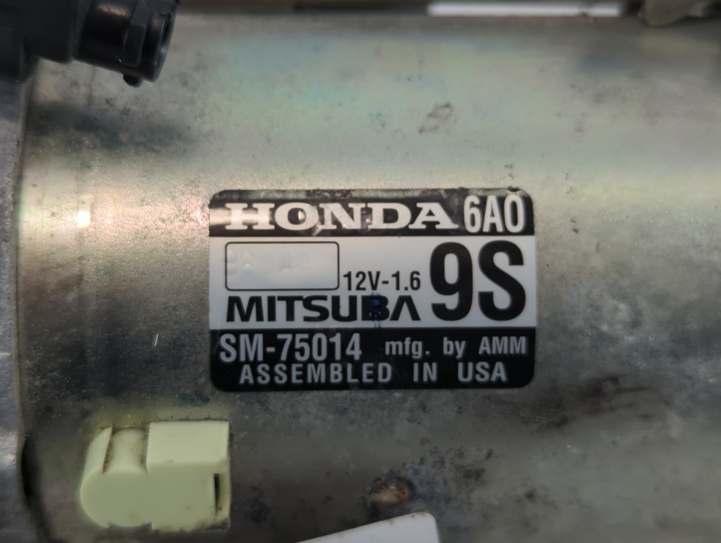 2018-2020 Honda Accord Car Starter Motor Solenoid OEM P/N:SM-75014 Fits Fits 2018 2019 2020 OEM Used Auto Parts - Oemusedaut