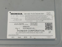 2018-2020 Honda Accord Am Fm Cd Player Radio Receiver 761193 - Oemusedautoparts1.com