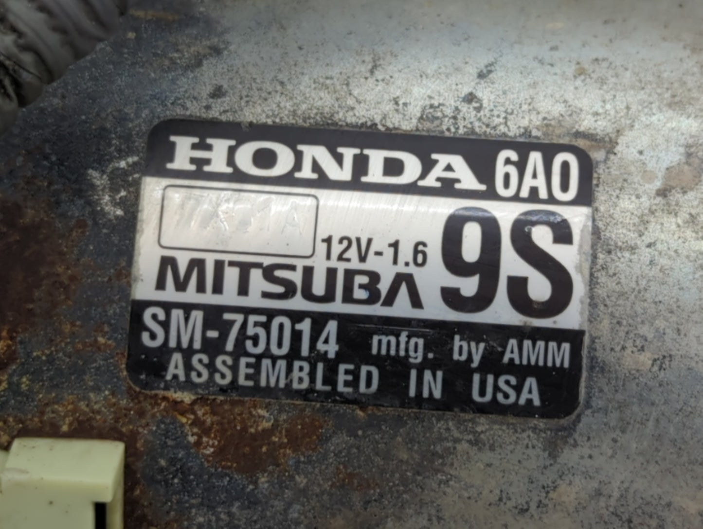 2018-2020 Honda Accord Car Starter Motor Solenoid OEM P/N:SM-75014 Fits Fits 2018 2019 2020 OEM Used Auto Parts - Oemusedaut