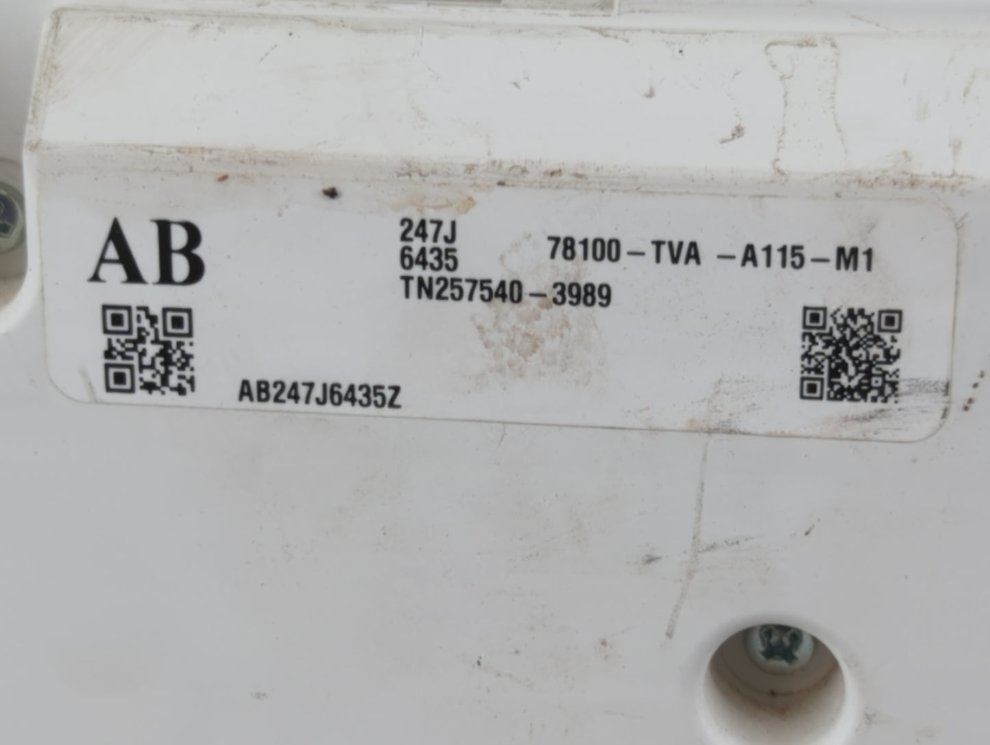 2018-2020 Honda Accord Instrument Cluster Speedometer Gauges P/N:78100-TVA-A115-M1 Fits Fits 2018 2019 2020 OEM Used Auto Pa