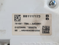 2016-2018 Honda Civic Instrument Cluster Speedometer Gauges P/N:78100-TBA-A430M1 Fits Fits 2016 2017 2018 OEM Used Auto Part