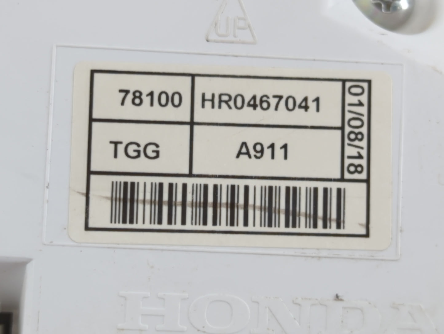 2016-2018 Honda Civic Instrument Cluster Speedometer Gauges P/N:78100 HR0467041 Fits Fits 2016 2017 2018 OEM Used Auto Parts