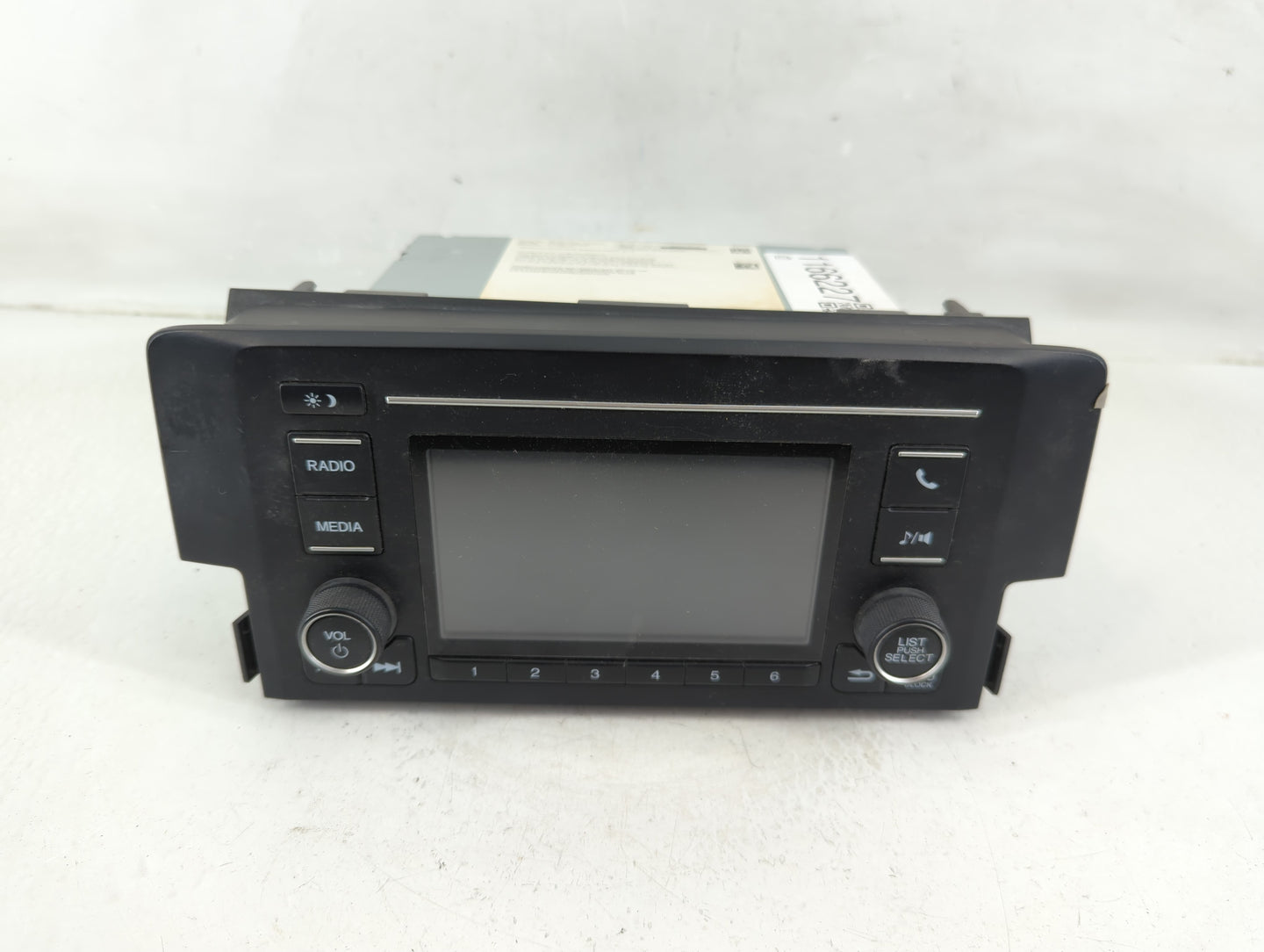 2017-2018 Honda Civic Radio AM FM Cd Player Receiver Replacement P/N:39100-TGG-A620-M1 Fits Fits 2017 2018 OEM Used Auto Par