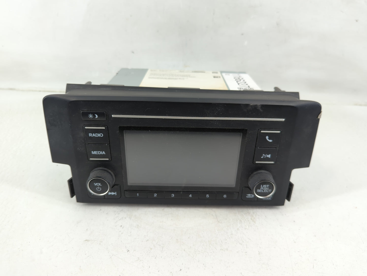 2017-2018 Honda Civic Radio AM FM Cd Player Receiver Replacement P/N:39100-TGG-A620-M1 Fits Fits 2017 2018 OEM Used Auto Par