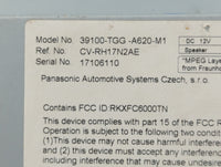 2017-2018 Honda Civic Radio AM FM Cd Player Receiver Replacement P/N:39100-TGG-A620-M1 Fits Fits 2017 2018 OEM Used Auto Par
