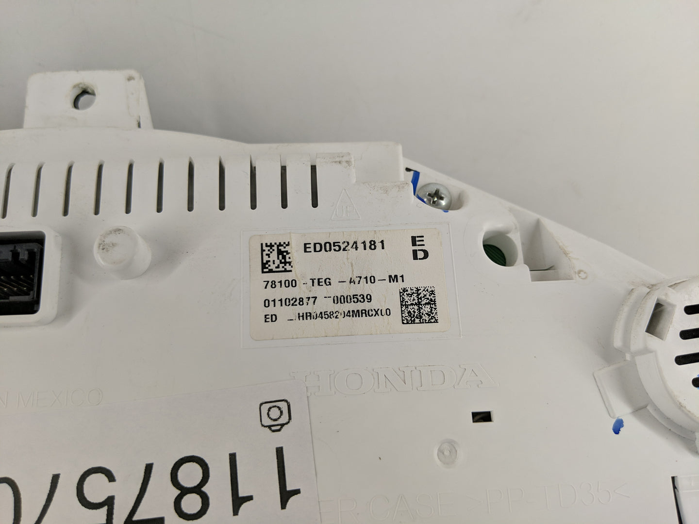 2018-2019 Honda Civic Instrument Cluster Speedometer Gauges P/N:78100-TEG-A710-M1 Fits Fits 2018 2019 OEM Used Auto Parts - 