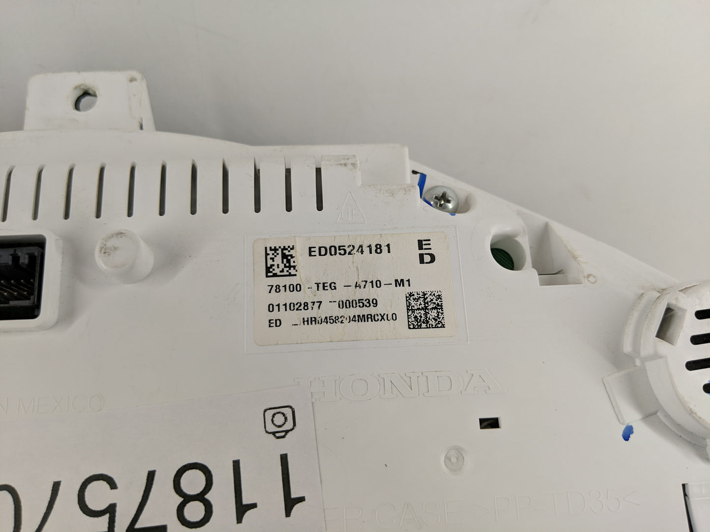 2018-2019 Honda Civic Instrument Cluster Speedometer Gauges P/N:78100-TEG-A710-M1 Fits Fits 2018 2019 OEM Used Auto Parts - 