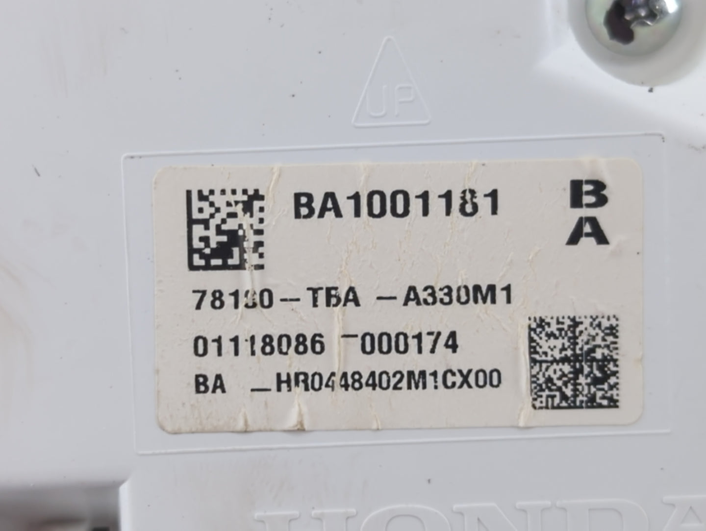 2016-2018 Honda Civic Instrument Cluster Speedometer Gauges P/N:78100-TBA-A330M1 Fits Fits 2016 2017 2018 OEM Used Auto Part