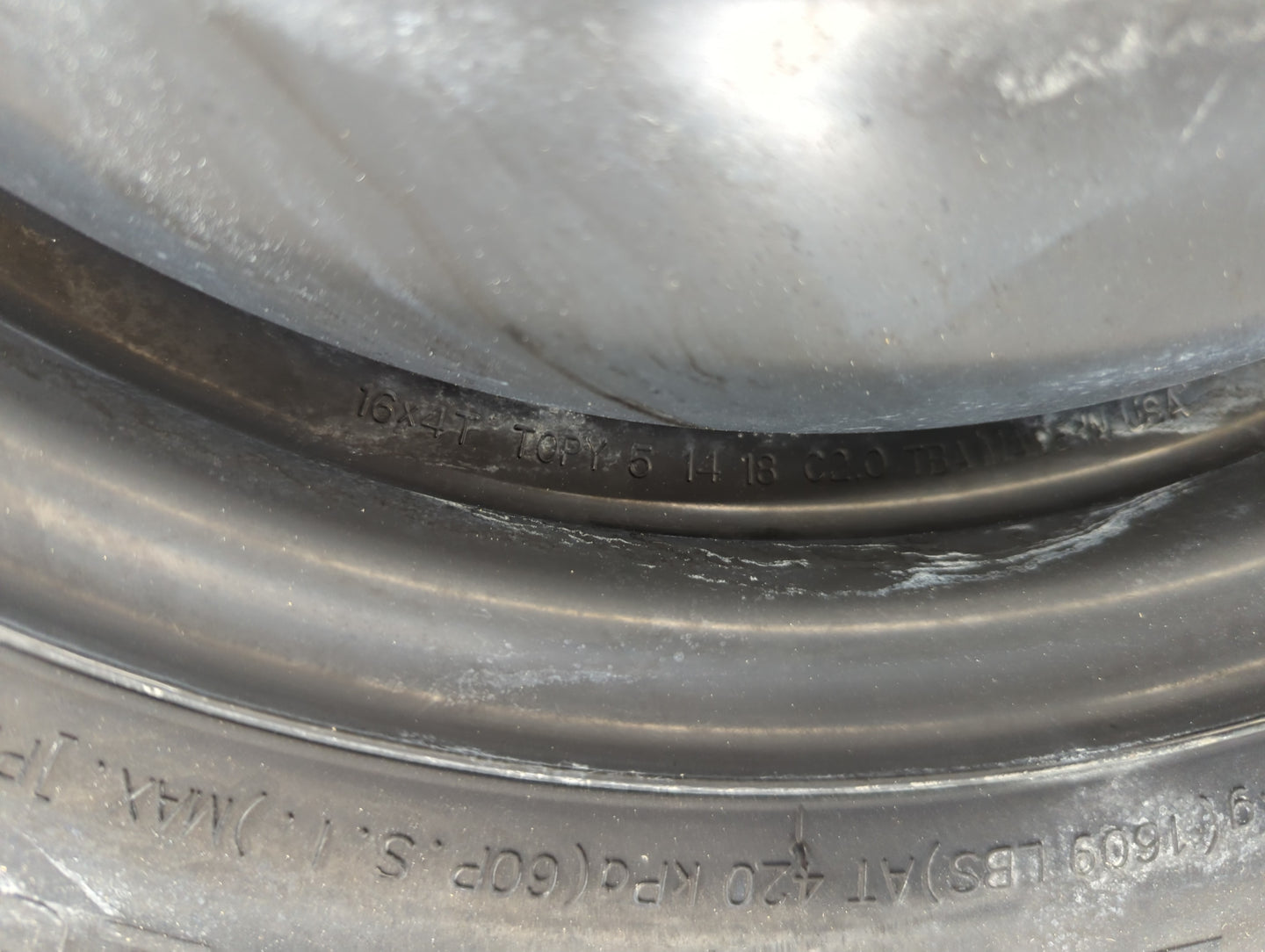2016-2021 Honda Civic Spare Donut Tire Wheel Rim Oem - Oemusedautoparts1.com