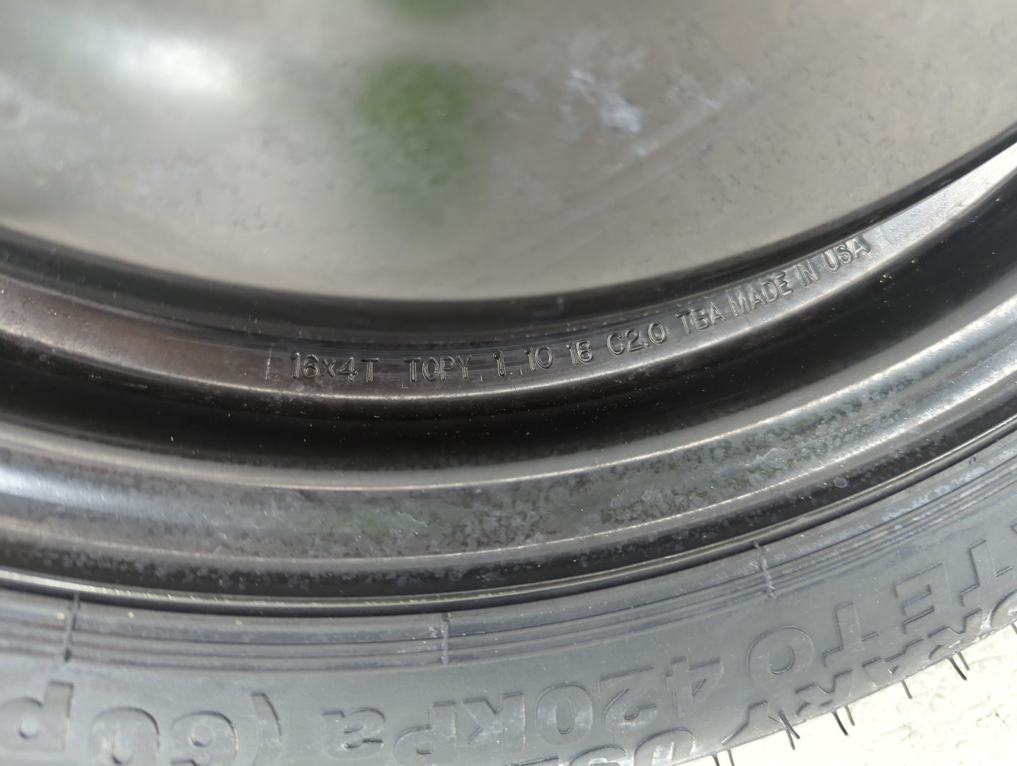 2016-2021 Honda Civic Spare Donut Tire Wheel Rim Oem - Oemusedautoparts1.com
